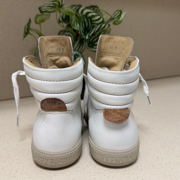 •VNDS• Birkenstock Women’s Bartlett Kids White Leather Shoes • EU40 - Picture 7 of 13